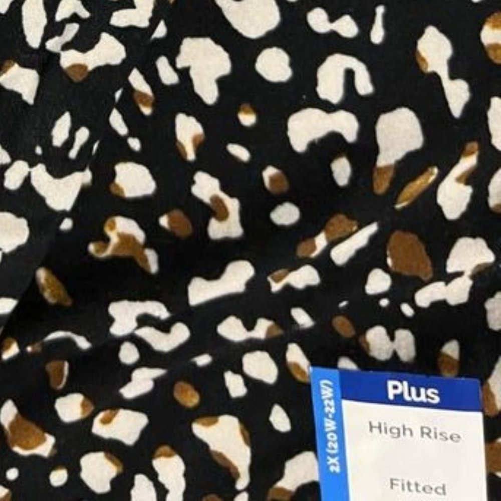 TERRA & SKY Leggings - 2X - Animal Print - High Ri